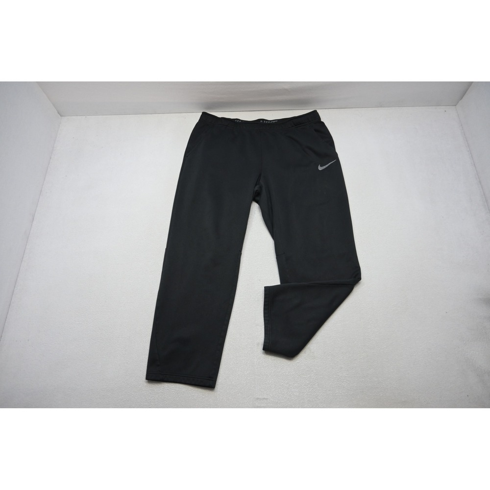 Nike Training Sweat Pants Mens XXL Black Dri-FIT Fleece Lined Athletic